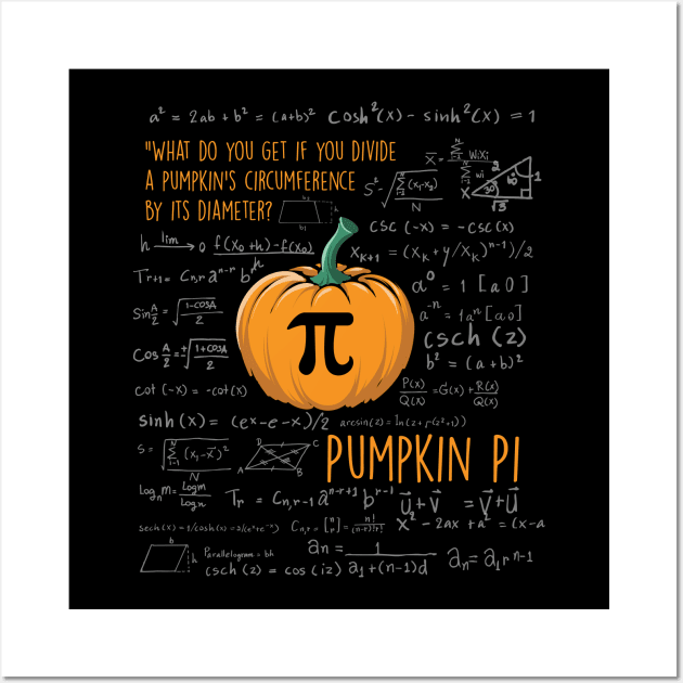 Pumpkin Pi | Pi Day| Trick or treat | Halloween gift | Spooky season gifts | Halloween Decor gifts | Funny Halloween Trick or treat | Alien Lovers Halloween | Halloween monsters | Spooky season Wall Art by johnii1422